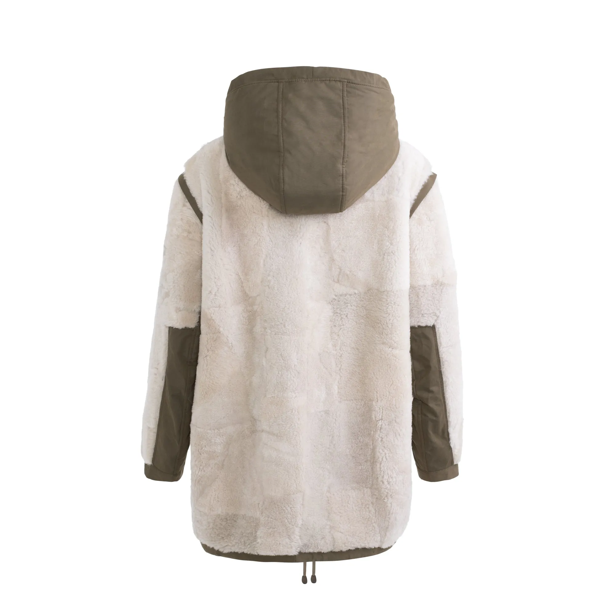 Mona Shearling Parka Jacket - convertible to Vest