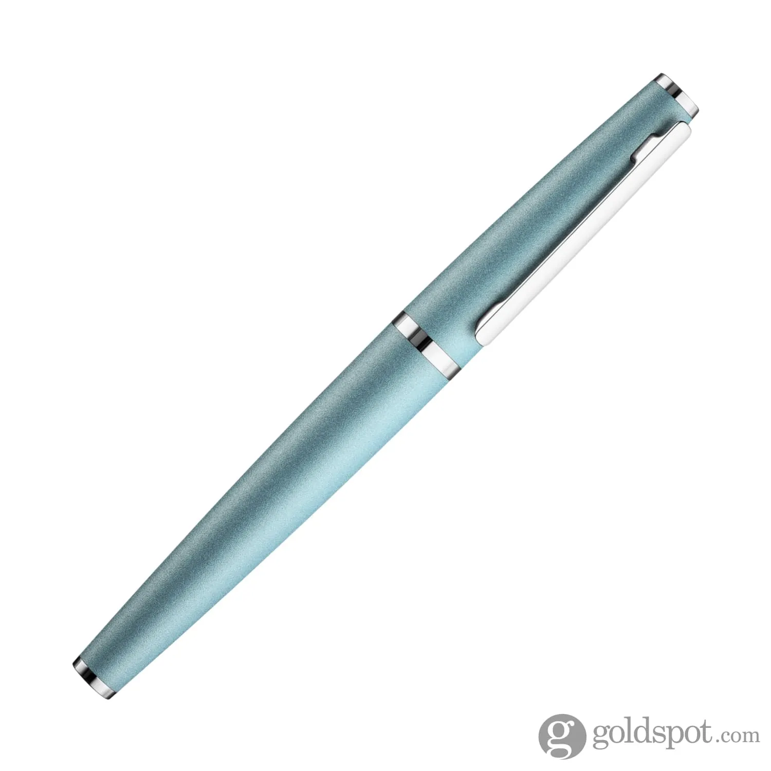 Otto Hutt Design 06 Rollerball Pen in Arctic Blue Matte with Platinum Trim