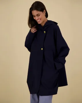 Paola Tech Coat | Navy