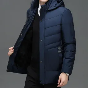 Peako Parka | Langer stilvoller eleganter wasserdichter Steppmäntel für Herren