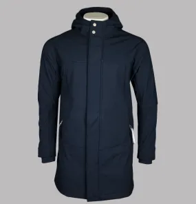 Pretty Green Cyclone Soft Shell Parka Navy