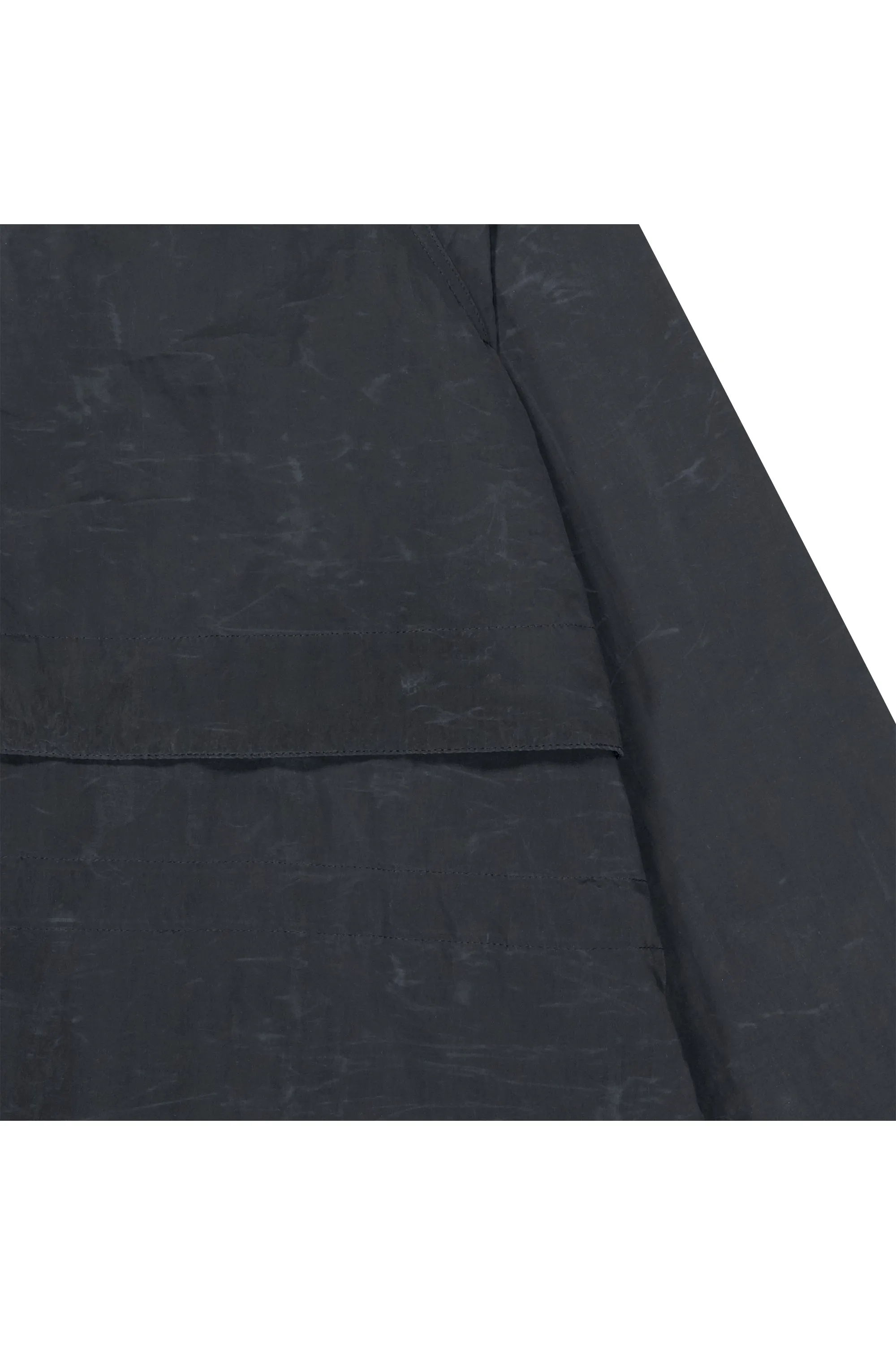 Recycled nylon waxed coating technical parka coat