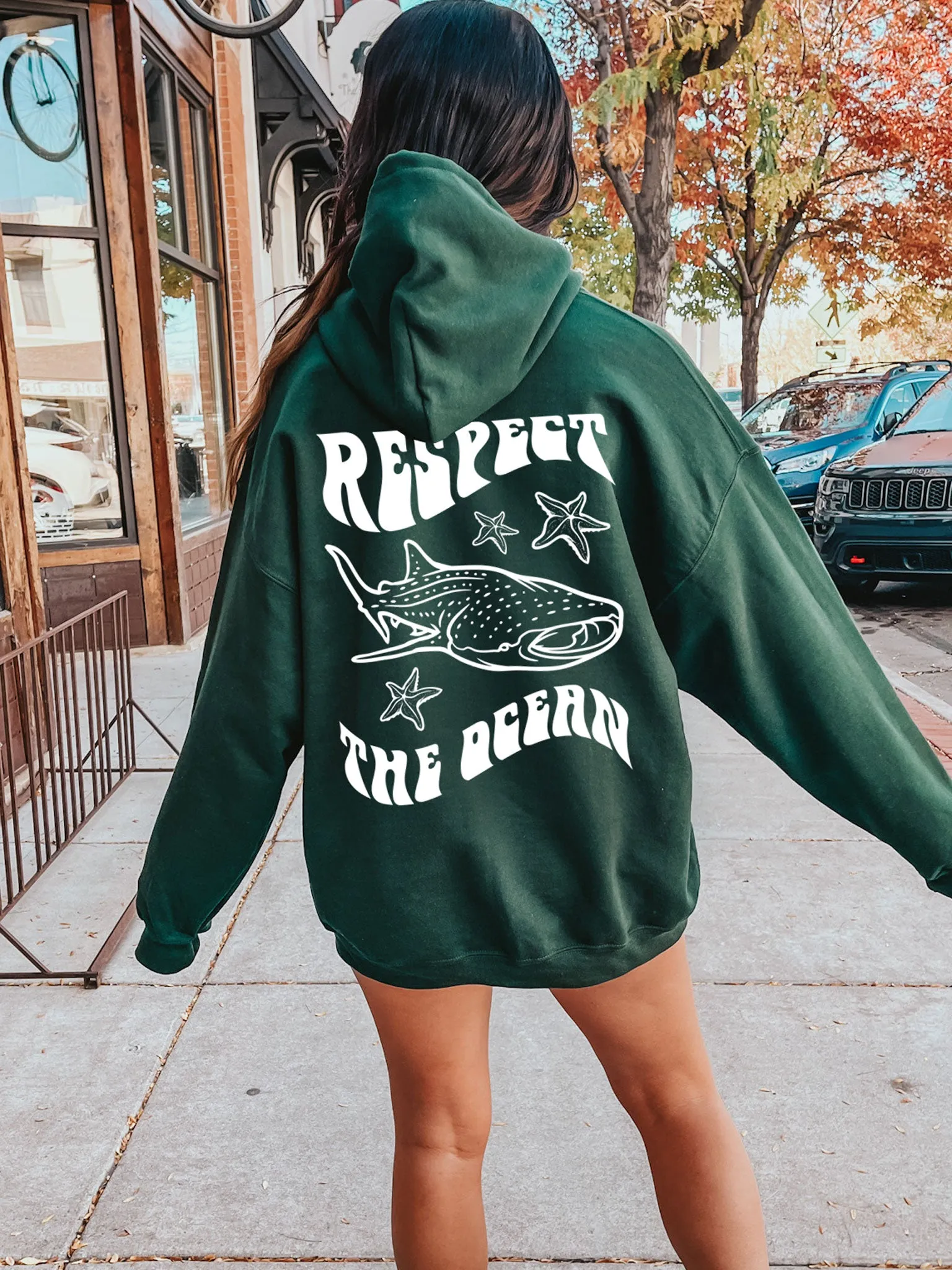 Respect The Ocean Whale Shark Hoodie