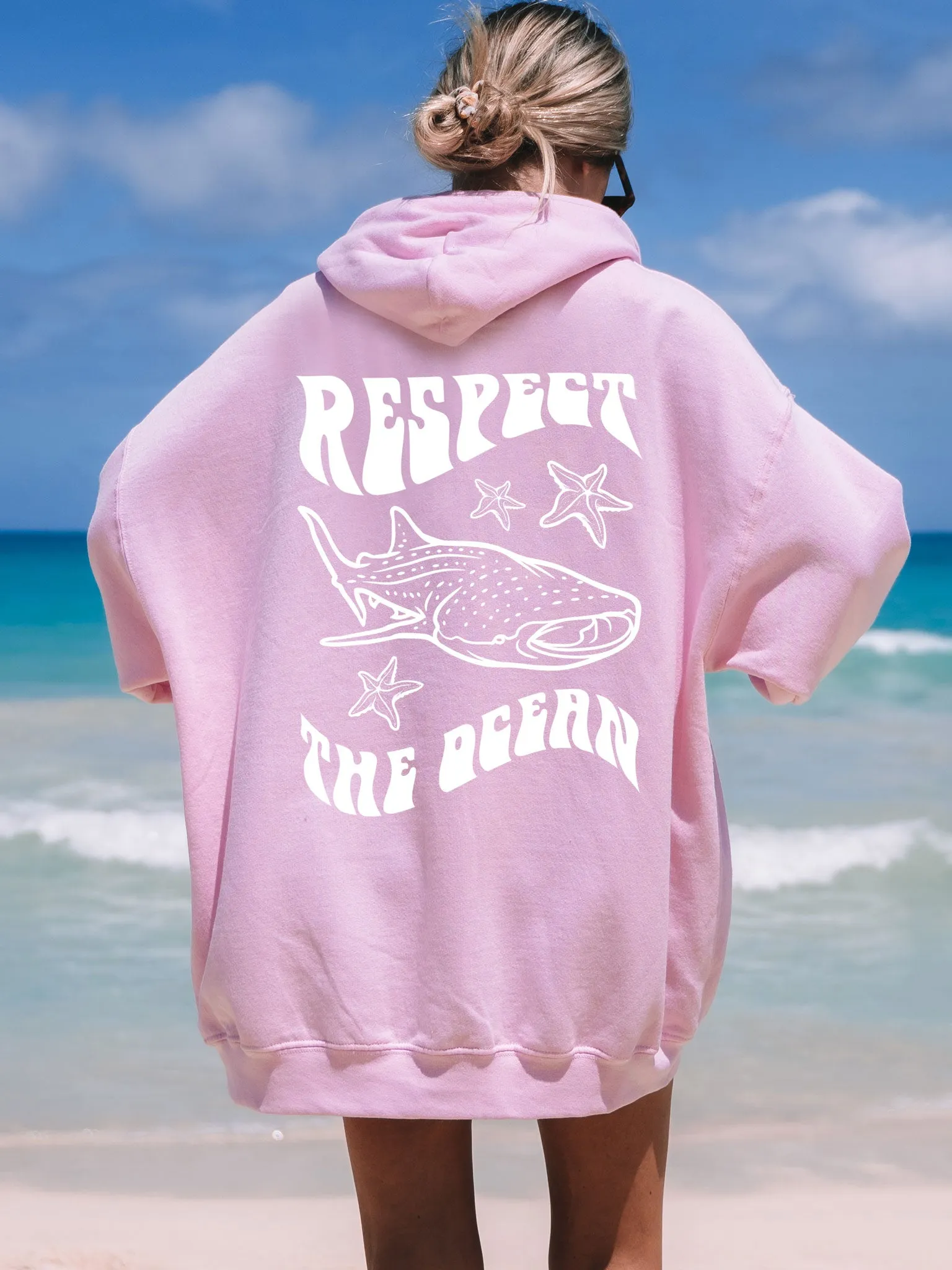 Respect The Ocean Whale Shark Hoodie