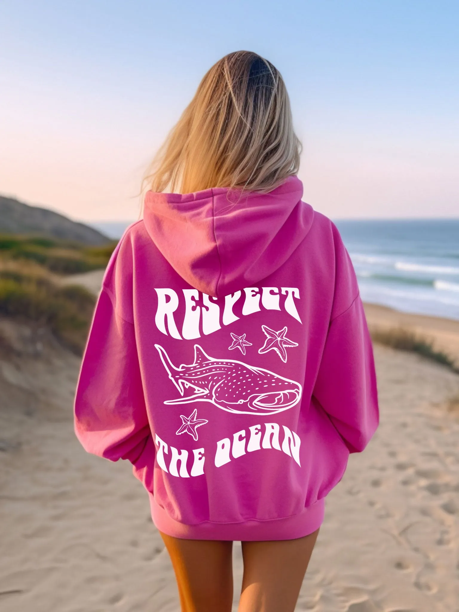 Respect The Ocean Whale Shark Hoodie