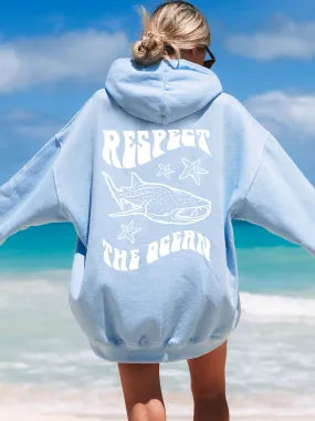 Respect The Ocean Whale Shark Hoodie