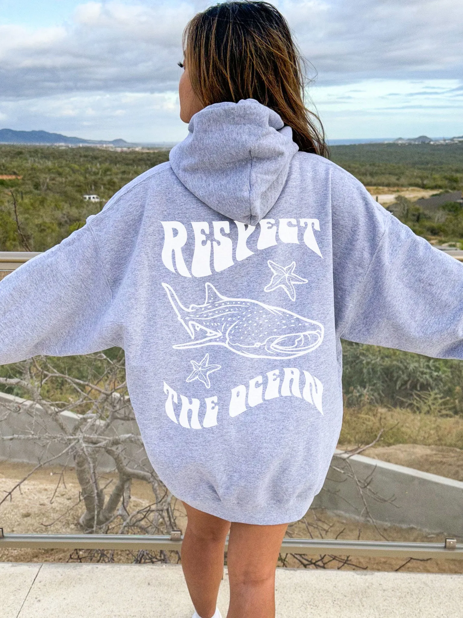 Respect The Ocean Whale Shark Hoodie