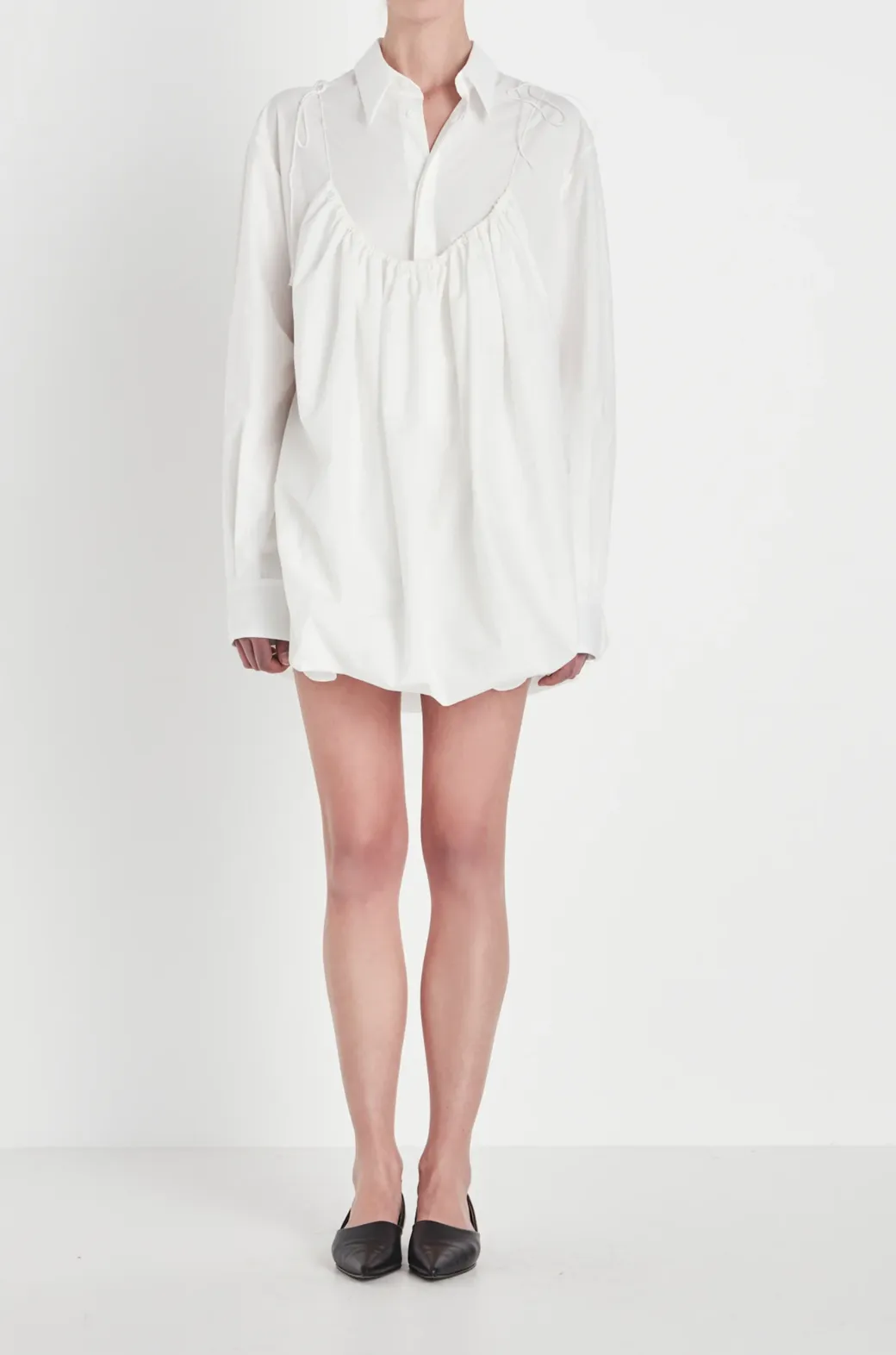 Rory Willam Docherty - Draw Hem Dress White