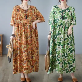 Simple And Countryside-Style Loose And Slimpy Beach Dress