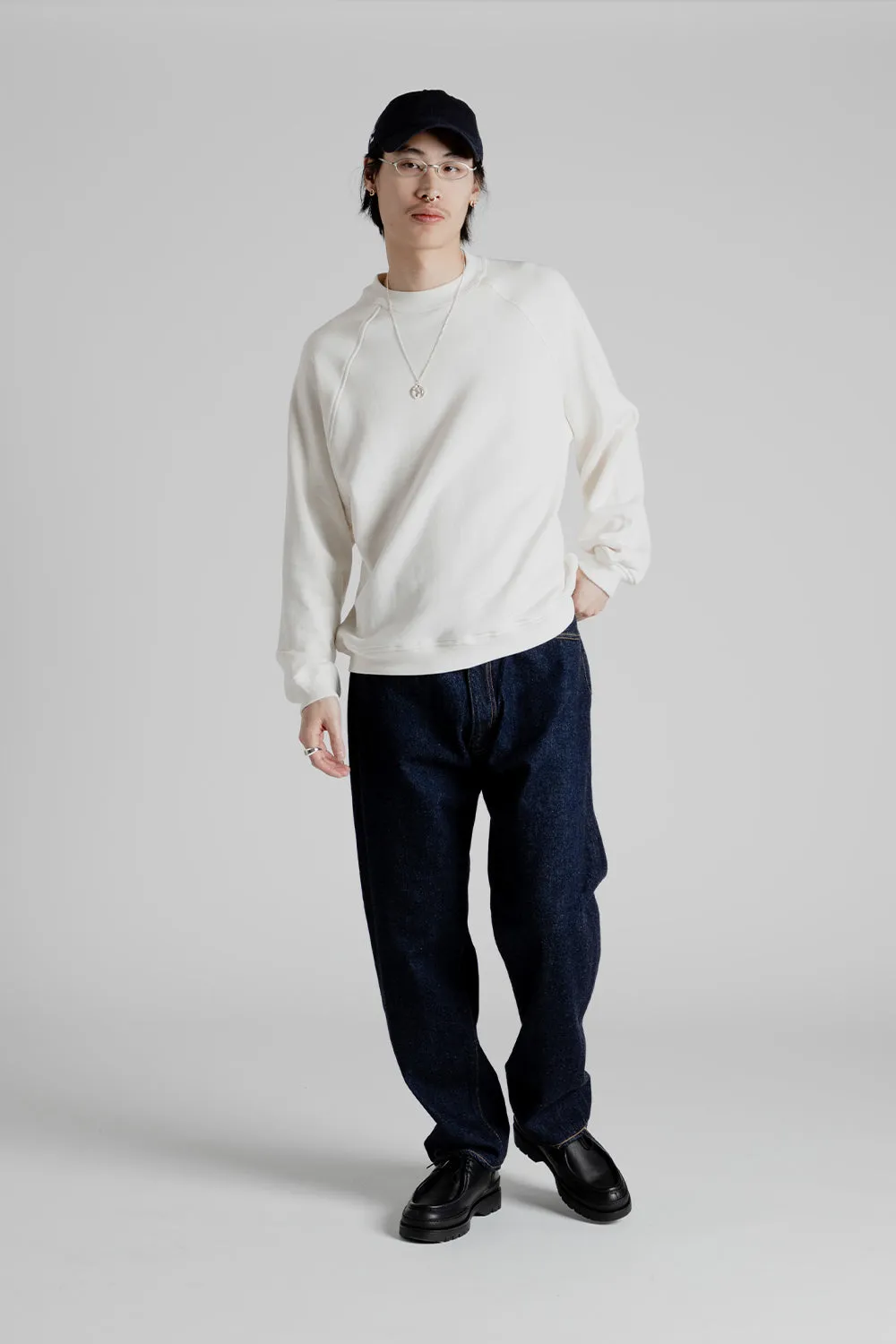 Suvin Sweat Crewneck Pullover - Ecru