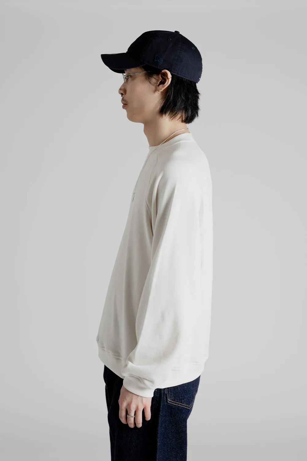 Suvin Sweat Crewneck Pullover - Ecru