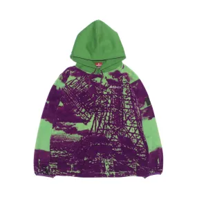 Thank You Tokyo Fleece Parka - Purple/Green