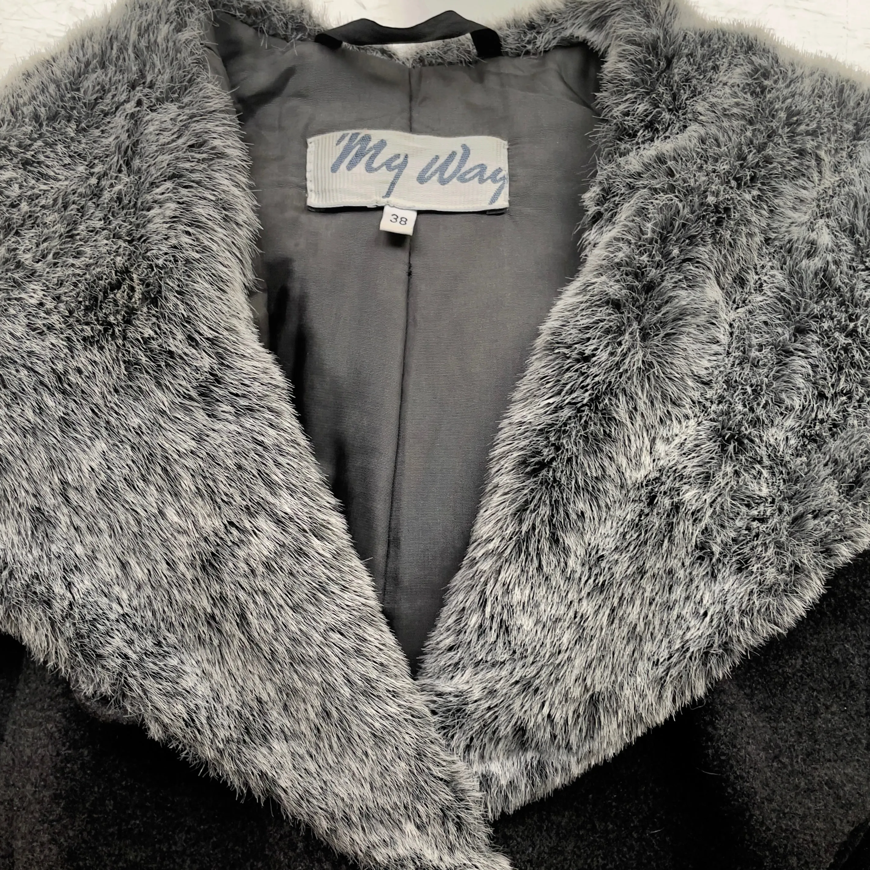 Vintage Gray Cashmere Blend Long Coat - My Way