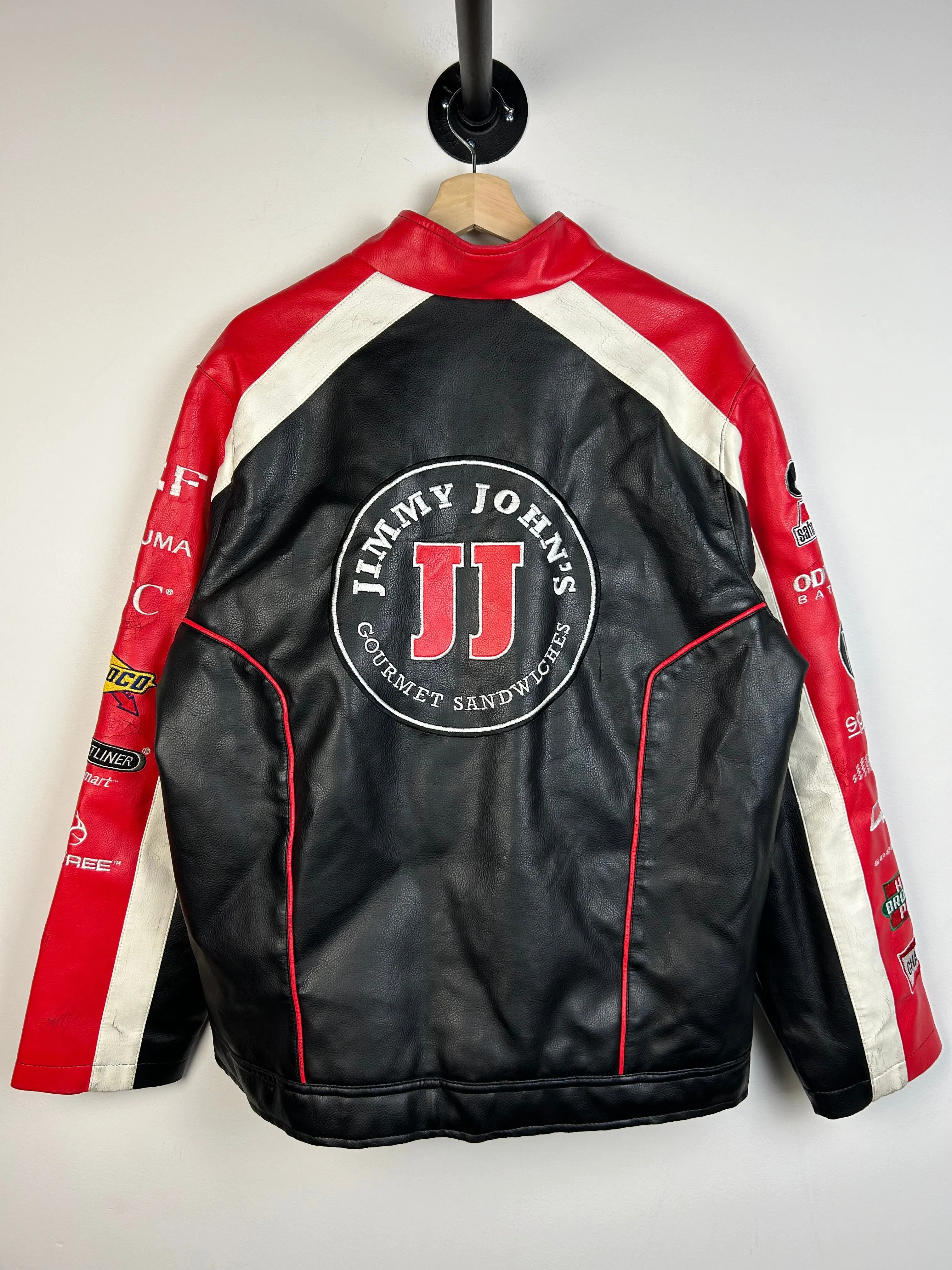 Vintage Nascar Sprint Cup Series Kevin Harvick Leather Racing Jacket