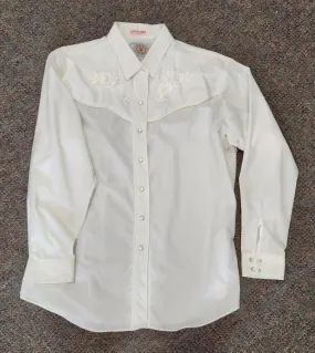 White Western Shirt Dome Buttons