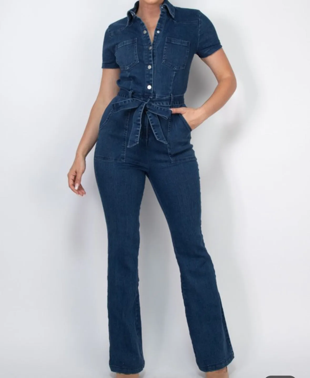 Women Jumpsuit/Dark Denim-HMP40842